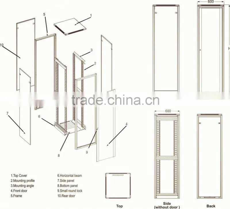 19inch floor stand server case