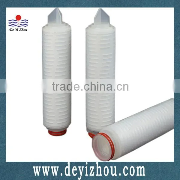 Hydrophilic PTFE Pleated filter cartridge