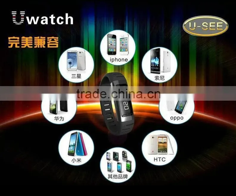 U-watch U9 Bluetooth Smart Wrist Watch Waterproof Sports Bracelet for Smartphones