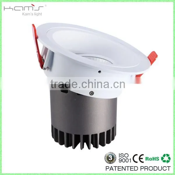 Dimmable LED Downlights Black/white housing with warm white 2700-3000k,3" Recessed Spot Light
