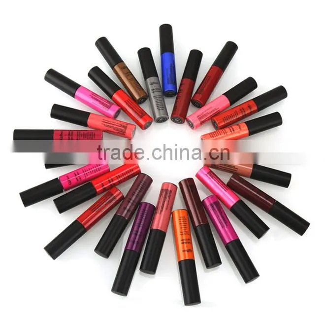 QIBEST 34color matte color longlasting lip gloss liquid lipstick cheap price