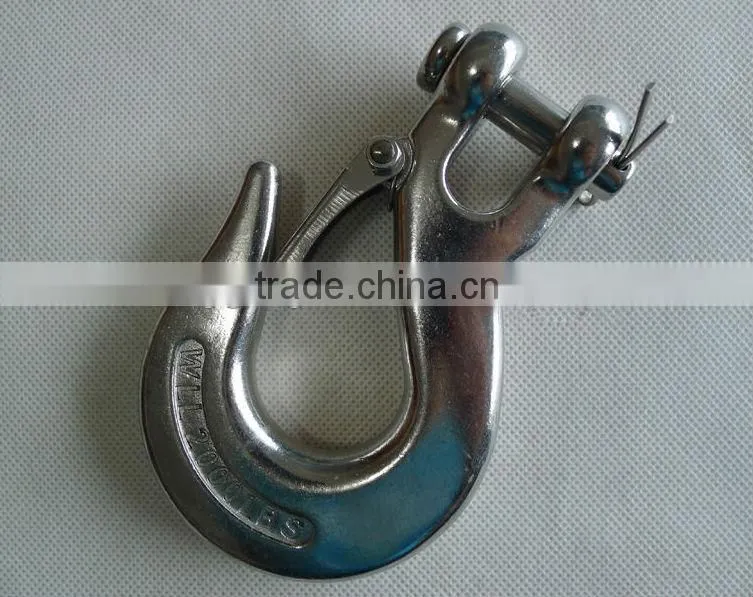 Stainless Steel Eye Slip Hook with Latch