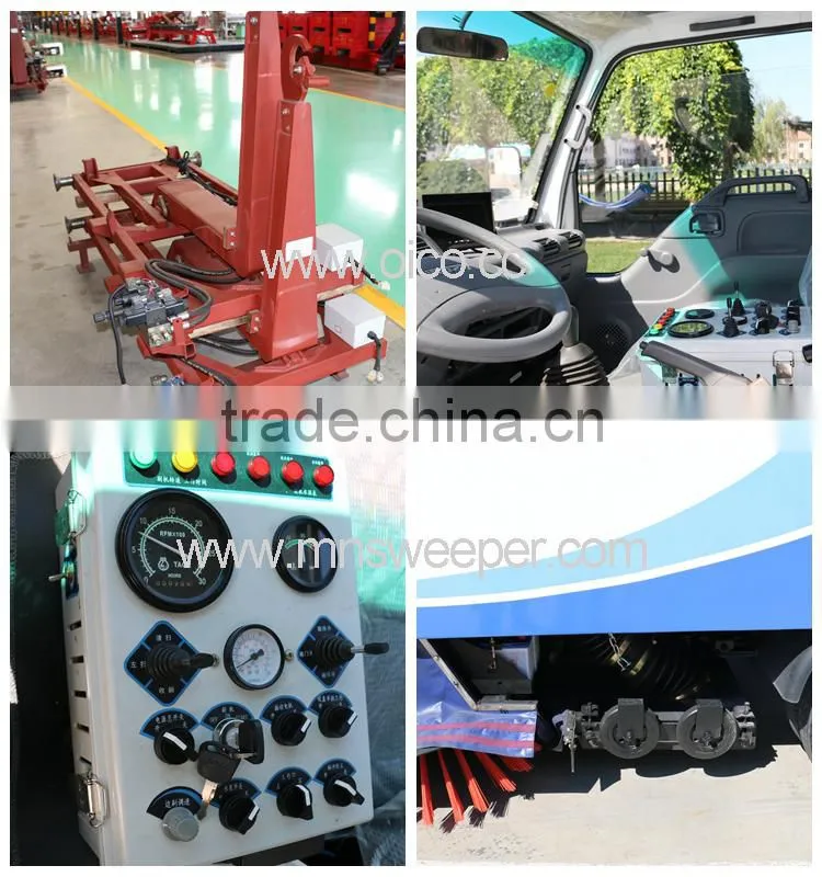 Dongfeng chassis high pressure road cleaning car cleaning width 2.5-3.5m ISUZU engine used Euro3 exhaust standard