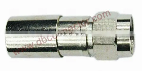 f type wire rg6 compression waterproof connector