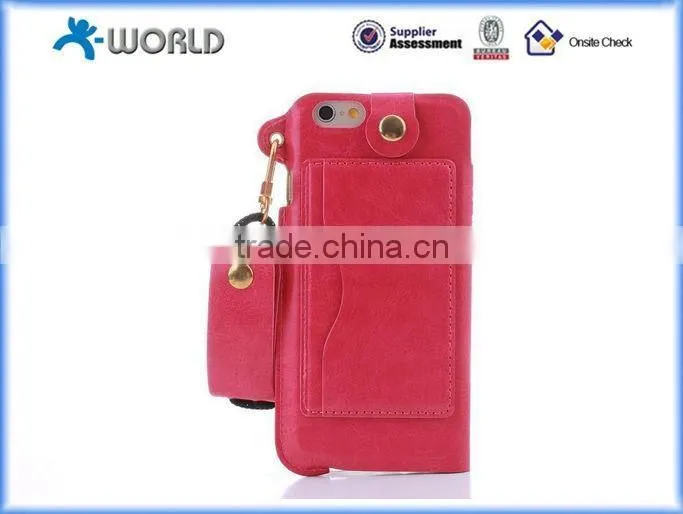 Muilt-function Ultrathin Leather Full Window Case for iPhone 6S with Card Slot and Stand