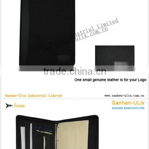 PU A4 ZIPPER PORTFOLIO DELUXE WITH ZIPPER CLOSURE