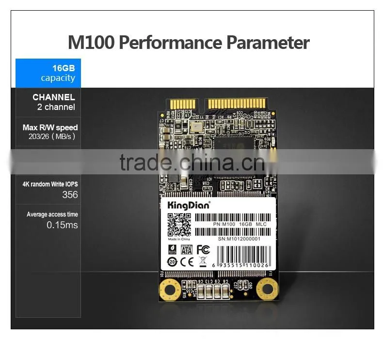 KingDian M.2 16GB Internal Solid State Drive hard drive packing foam (SSD) M100-16GB