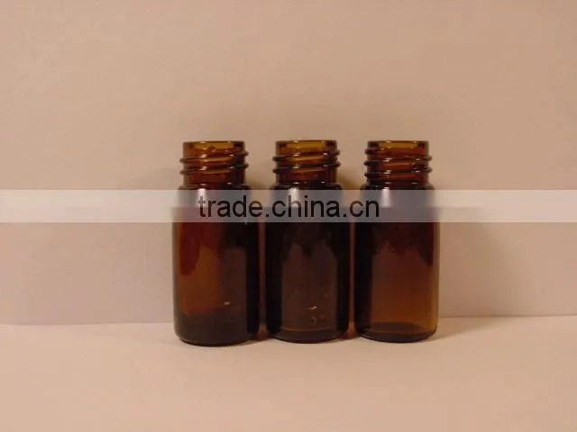 5ml amber glass boston shape Essential oil bottles
