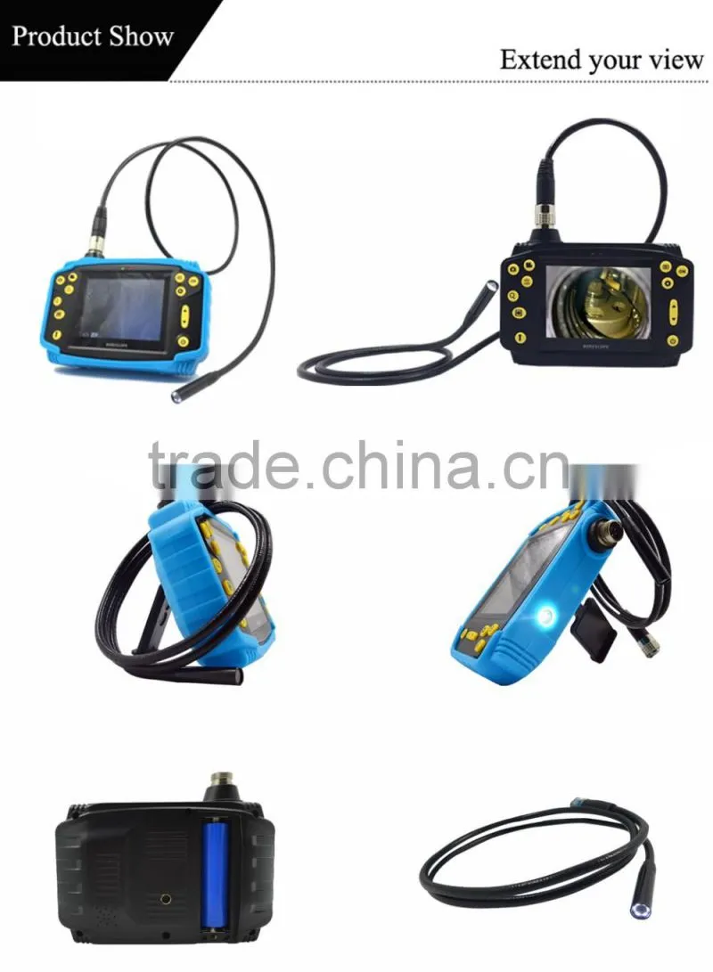 3cm-6cm focusing length 450,000 pixels portable VideoScope Kit with waterproof 8.5mm Semi-Rigid Probe