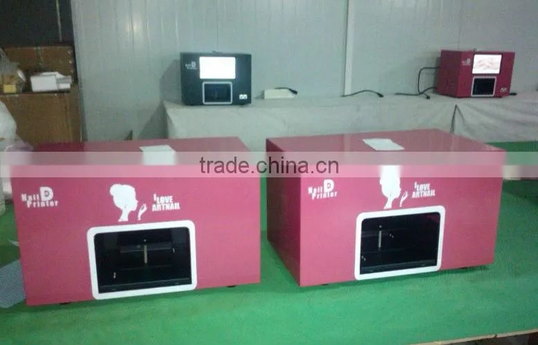 Nail art printer with nail supply