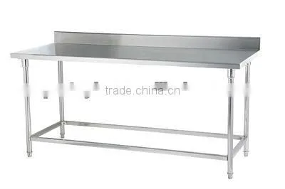 1-tier stainless steel work table 1-tier Worktable with Backsplash WTC-081B