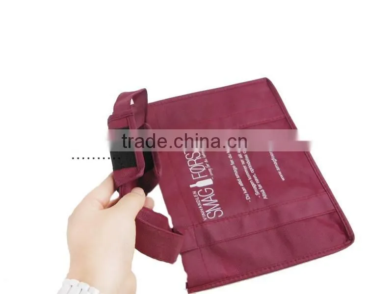 Durable Black Non-woven Shopping Bag wine bags bulk