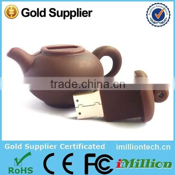 China suppier hots item Chinese mini teapot shape usb flash drive 2.0/3.0 pendrives 32gb 16gb 8gb 4gb usb memory stick wholesale