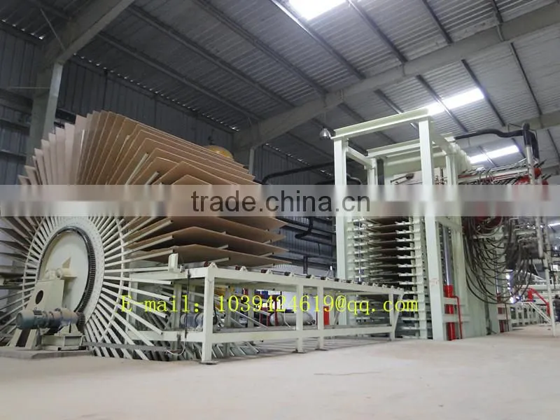 low waste and good quality particle board line/less material particle board line