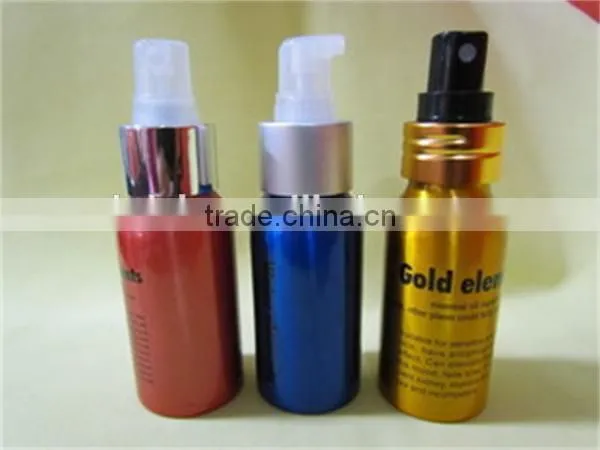 Empty new aluminum powder bottle with sifter top