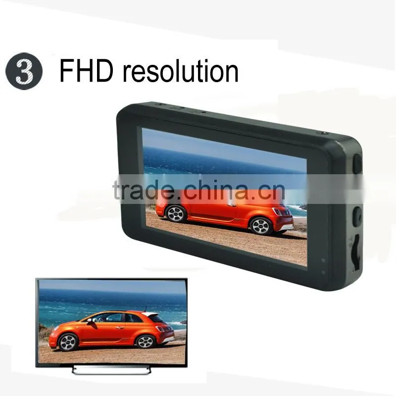 Full hd 1080p 120 degree angle G-sensor motion detect parking control plate number warter print CE ROHS FCC dash car camera