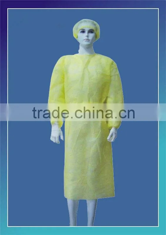 visitor gown rubber cuff