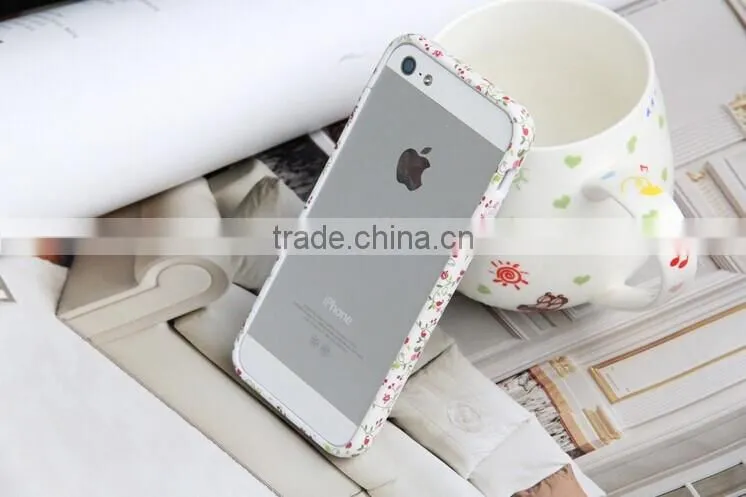 Lovely Country style For iphone6 Bumper Case two parts with Pastoralism Broken Flower