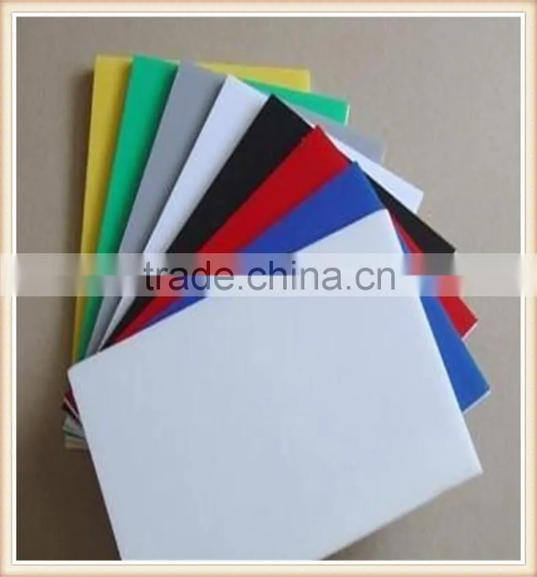 Red Yellow Blue Black PVC Foam Board for kitchen furniture and cabinet
