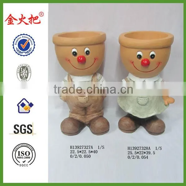 Garden decor flower pot