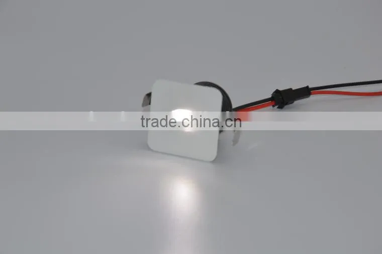 Square shape ellipse hole 3W LED downlight Epistar COB Clear diffuser TEC002S3WQ3