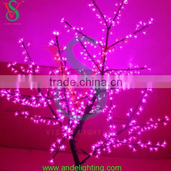 Fancy romantic valentine decorations 3D artificial sakura tree light