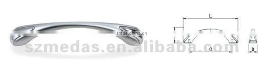 Popular Aluminum Pull Handle for Cabinet and Other Furniture