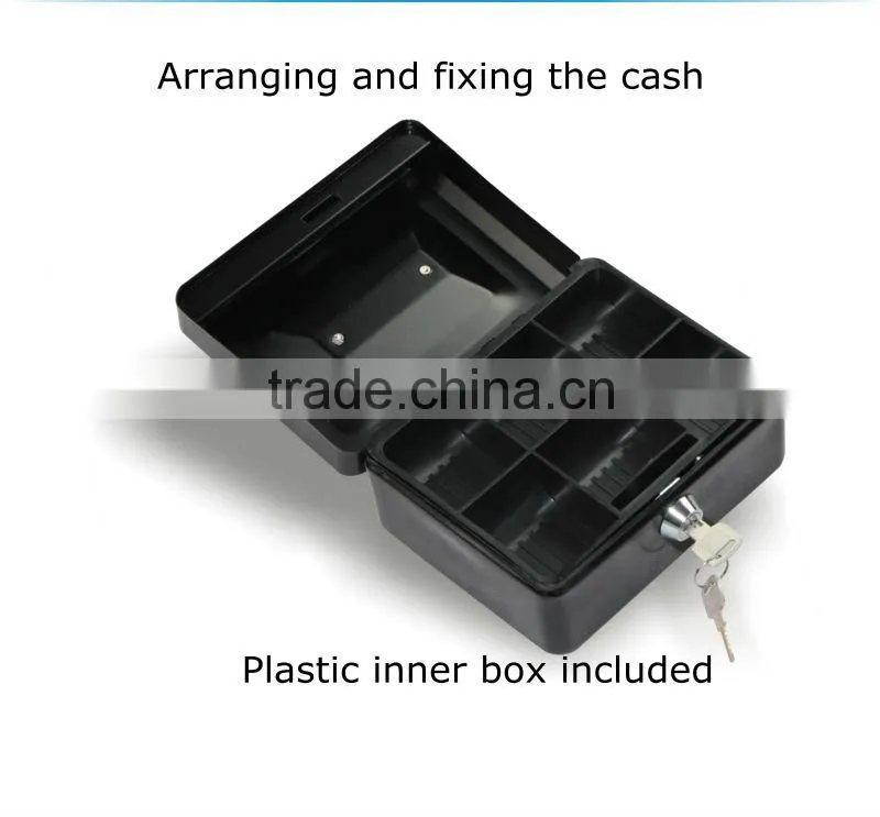 matel cash box with key lock