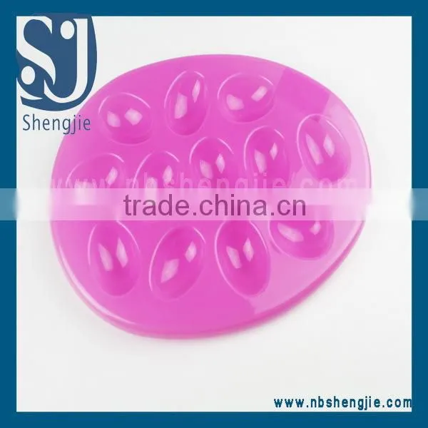 Trade Assurance Bright Colored Egg Shaped Fruit Plate with any packing