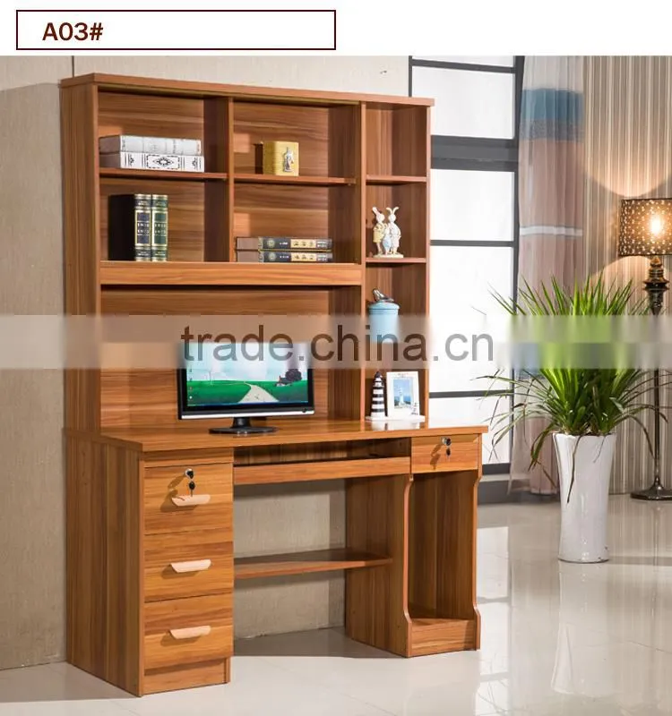 Good market bookshelf with computer desk table