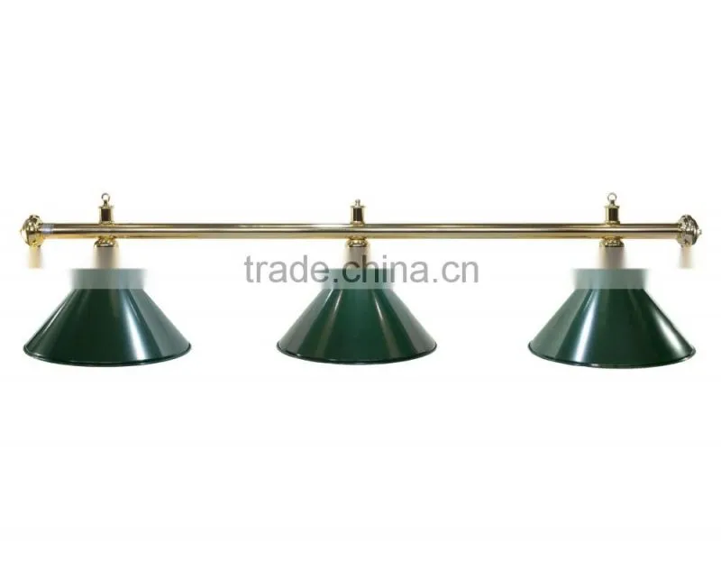 Classic style 3 metal shades billiard table lamp , pool billiard table light