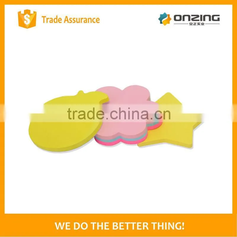 Favorable price heart shaped removable sticky note stationery