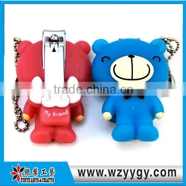 eco-friendly soft pvc nail clippers/nail cutting for kids