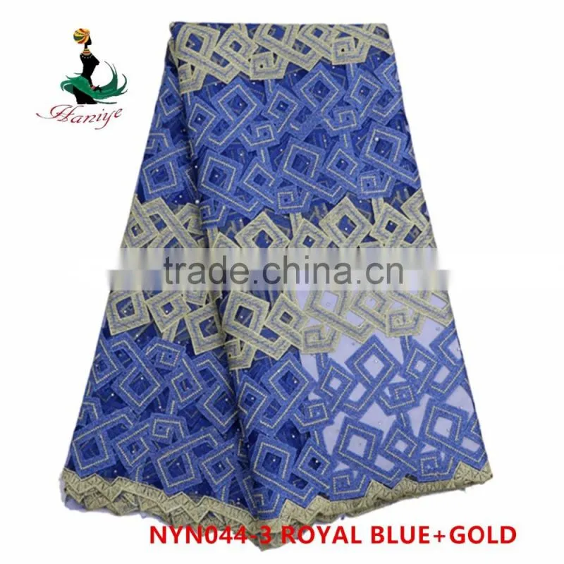 2016 Haniye african Accessories Tulle Lace Fabric For Women Dress/NYN44