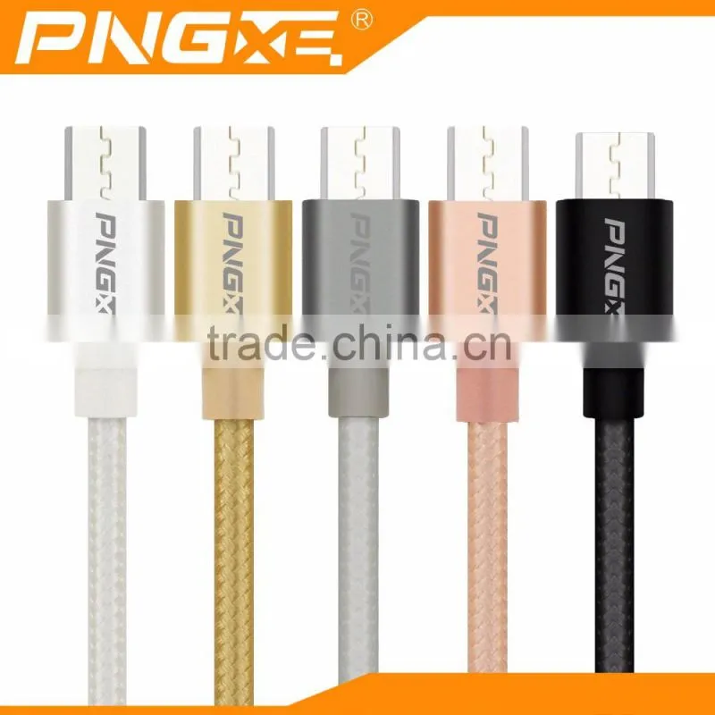 Wholesale colorful braided fast charging android usb cable for iphone charging cable