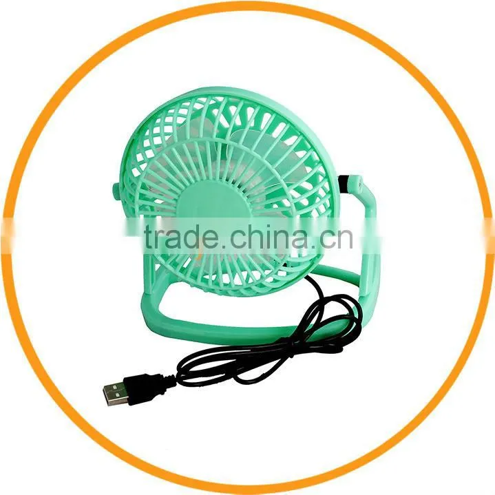 360 Degree Adjustable Laptop USB MiniI Cooling Fan with Switch Yellow from Dailyetech
