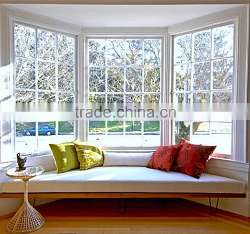 Elegant aluminum bay windows with white color