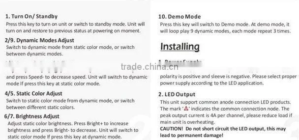 Mini RF Wireless LED Remote Controller for RGB 5050/3528 LED Lights Strips