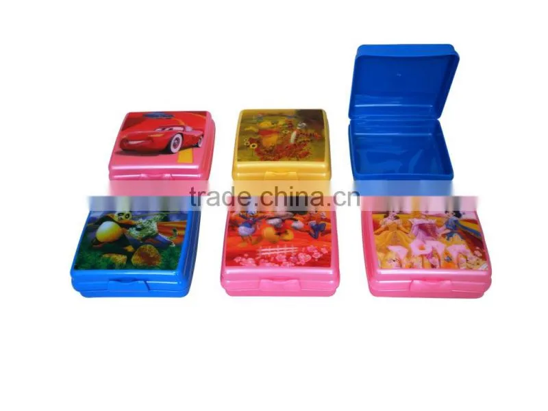 Wholesale Insulated Take Away Children 3D Plastic Lunch Box