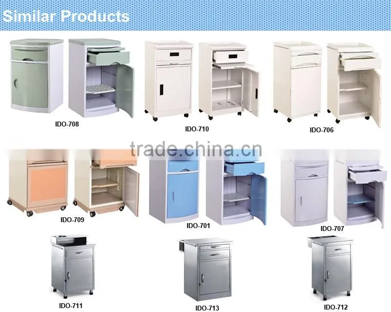Used Plastic Medical Bedside Cabinet