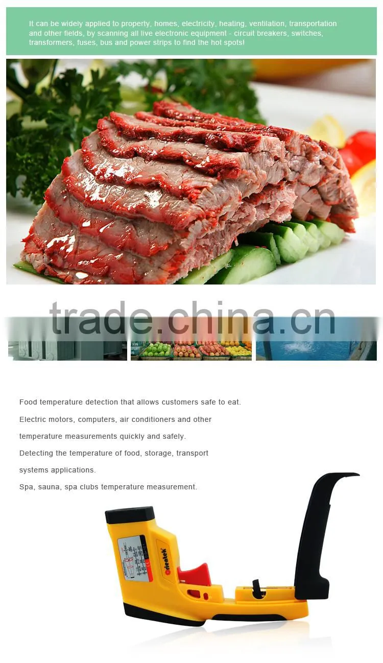 Portable Digital Thermometer Accuracy +/-2 Celsius IR Thermometer AZ8895