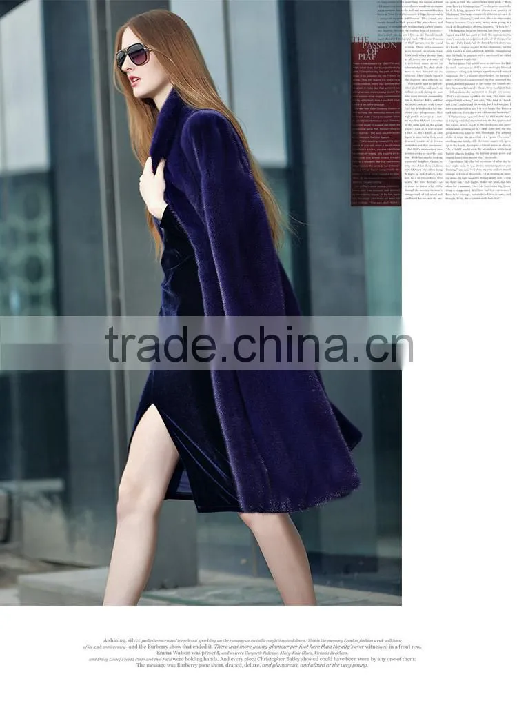 Factorylong fashion custom winter fur coat mink for women parka