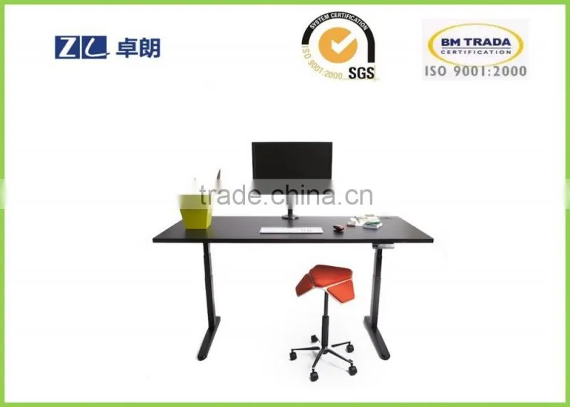 Office sit to stand desk with two legs