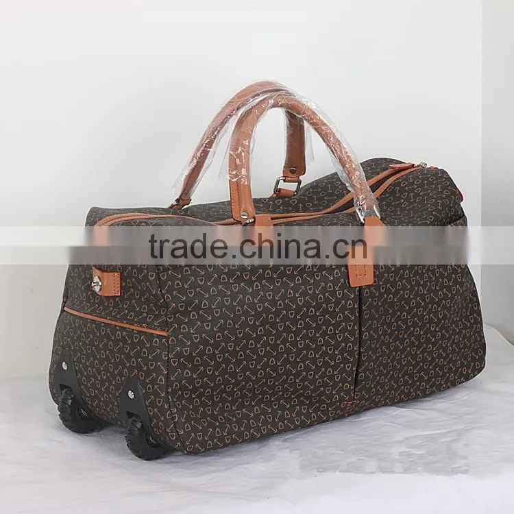 New Designer Travel trolley Luggage bag Leaves King Trolley Travel Bag for Sale