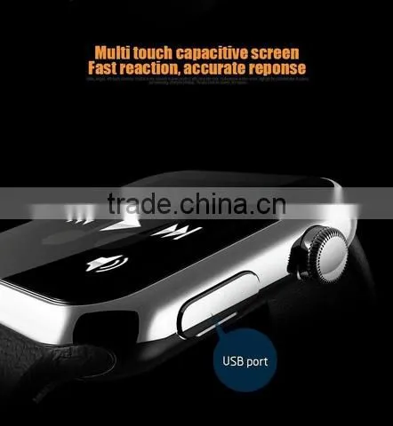 High Quality Touch Capacitive Screen Smart Wrist Watch A9 Heartrate Monitor Smart Watch Android Dual sim