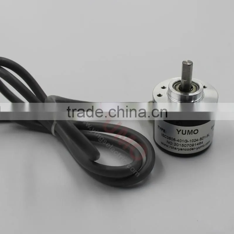 YUMO ISC3806 1024PPR 5V CNC system Solid shaft encoder optical price incremental rotary encoder