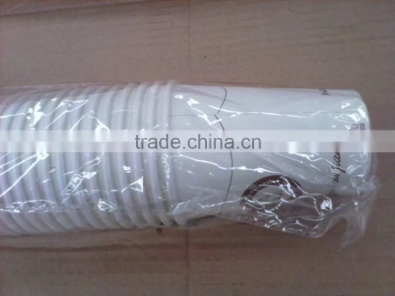 single wall white color paper cups with logo