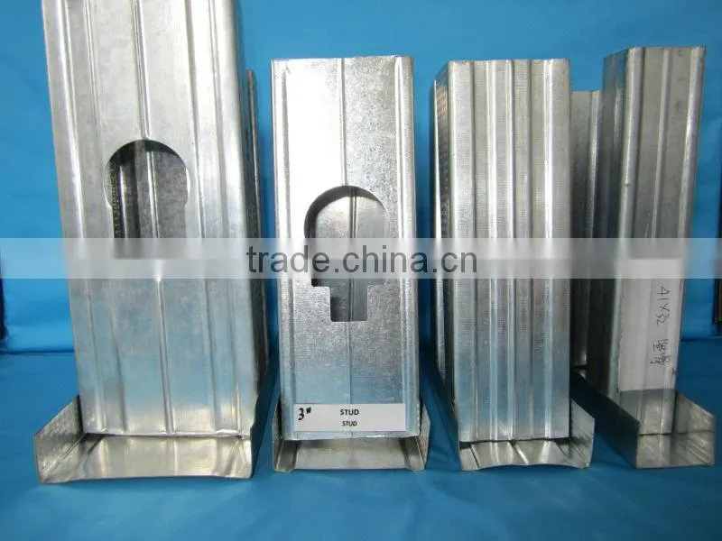 Good sell building material/gi stud track channel /metal steel framing with factory price.