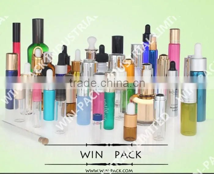 7ml 8ml 10ml 15ml shiny gold glass dropper bottles
