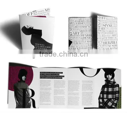 High quality art paper pamphlet 4C printing services